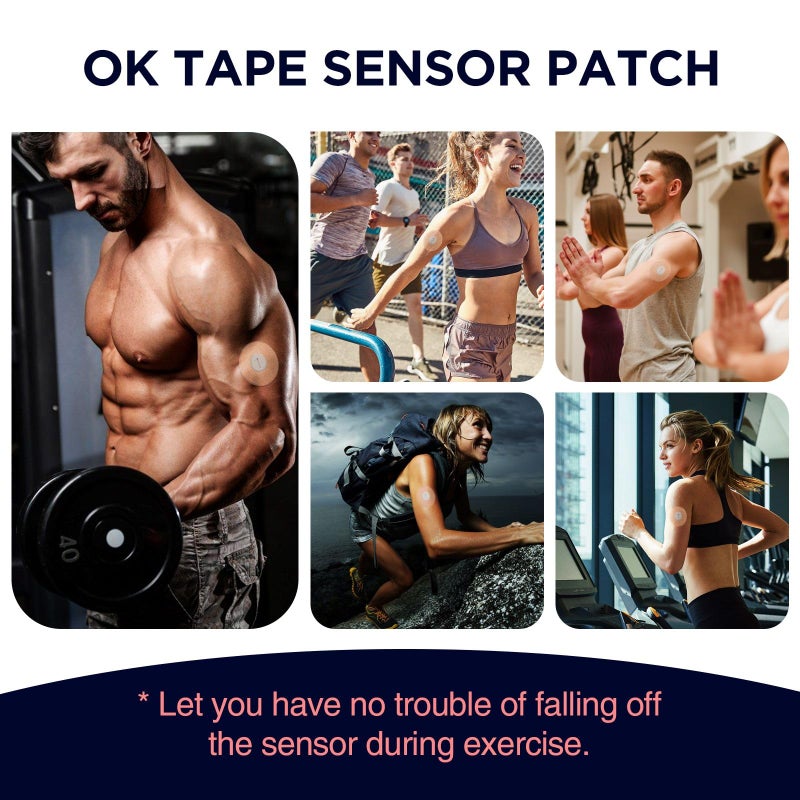 OK TAPE Adhesive Paches for Lib3/G7, Waterproof and Sweetproof Tape, Long Last and Latex Free,30pcs Beige - Image 5